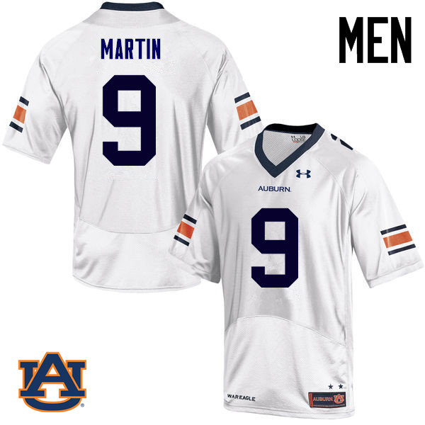 Men Auburn Tigers #9 Kam Martin College Football Jerseys Sale-White